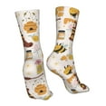 thumbnail image 7 of KLL Cute Bee Honey Jar Hive Bear Print Womens Crew Socks Athletic Middle Tube Long Socks Novelty Socks Gifts For Men, 7 of 7