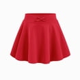 thumbnail image 4 of CAUYDY Skirt for Girls 3T 4T 5T Kids Uniform Pleated Skirts School Casual Tween Girls 10-16 Mini Flare Skater Skirts 6-9Y Cirls' Tennis Skirts Spring Summer (Sizes 11-12 Years,Red), 4 of 6