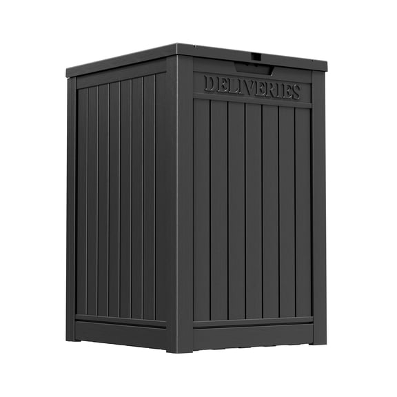 Bifanuo Bifanuo Outdoor Waterproof 48 Gallons Resin Deck Box, Black