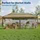 thumbnail image 2 of 10x20 pop - up canopy tent (no side walls), 3 adjustable heights, comes con 6 sandbags, 2 of 6