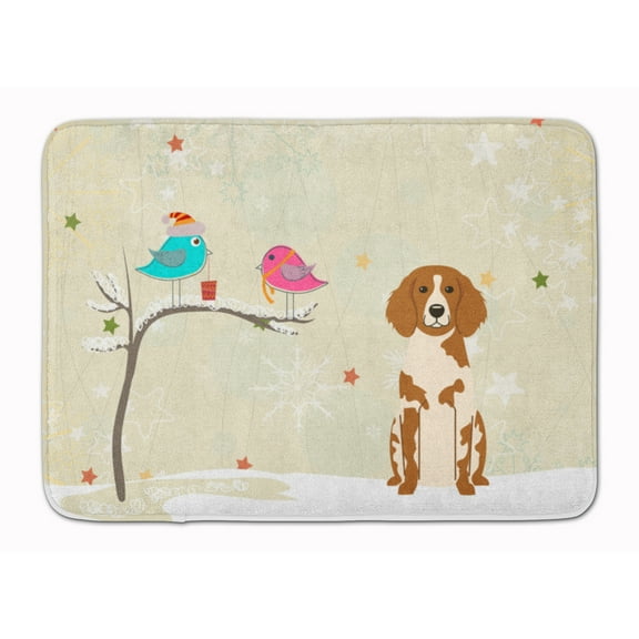 Christmas Presents between Friends Brittany Machine Washable Memory Foam Mat