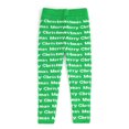 thumbnail image 1 of Infants & Toddlers Wool Knitted Winter-Thick Thermal Leggings | Digital Design Merry Christmas Text (Green, 3T), 1 of 5