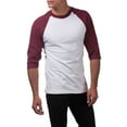 thumbnail image 4 of Pro Club Men's 3/4 Sleeve Crew Neck Baseball Shirt, 4 of 5
