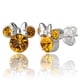 thumbnail image 1 of Pendientes de tuerca con la piedra natal de Minnie Mouse de Disney en noviembre para mujer, 1 of 7