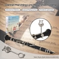 thumbnail image 4 of Wind Instrument Trumpet Sheet Music Stand Silver Instrument Accessories for Clarinet, Trumpet, 4 of 7