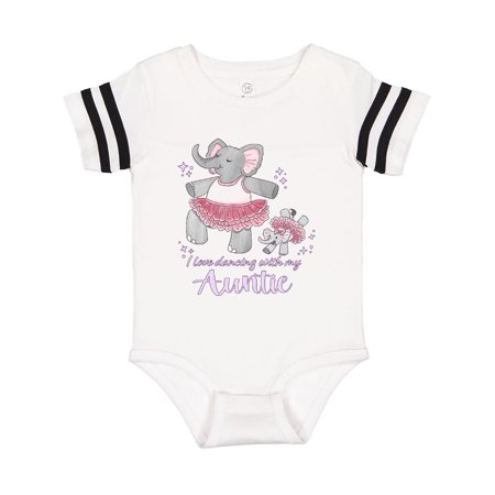 

Inktastic I Love Dancing With My Auntie Gift Baby Boy or Baby Girl Bodysuit