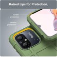 thumbnail image 5 of for Xiaomi Redmi 12C Case, Heavy Duty Shockproof Slim Protection Phone Case Support Wireless Charging Cover for Xiaomi Redmi 12C HD Green, 5 of 16