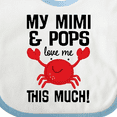 thumbnail image 4 of Inktastic My Mimi and Pops Love Me Boys or Girls Baby Bib, 4 of 4