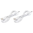 thumbnail image 1 of Cable de alimentación USB a DC de 2 M, cable de alimentación de 5V de 5.5mm x 2.5mm, blanco para mini ventilador, cámara, dispositivos de tabletas, 2 Pcs, 1 of 5
