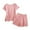 Pink, variant on Guluxicc 2 Piece Pajama Sets for Women Casual T-Shirt and Baggy Shorts Lounge Outfits Set Loungewear Sleepwear