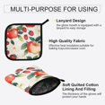 thumbnail image 3 of Yayeee Oven Mitts and Pot Holder Set of 2 Heat Resistant Kitchen Gloves Baking Hot Pad, Strawberry Pattern, 3 of 5