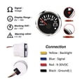 thumbnail image 3 of Jauge de Voltmètre de Voiture 8-16V pour Marine en Acier Inoxydable avec Rétroéclairage Rouge 18-32 Volts, Facile à Calibrer, 3 of 7