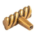 thumbnail image 4 of Utopia Alley Naples Cabinet Ring Pull Knob - Decorative Cabinet Drop Pull Knobs- Vintage Cabinet Hardware with Hand Finished Antique European Brass - Metal Drawer Pull Knobs 1.48", 4 of 9