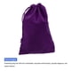 thumbnail image 4 of Bolsas de Terciopelo con Cierre de Cuerda 5.91x7.87 Pulgadas Bolsas de Regalo Fundas para Joyería Púrpura 10Pcs, 4 of 6