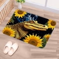 thumbnail image 5 of Sunflower Polyester Non-Slip Machine Washable Bath Rugs Door Rugs Floor Mat, 5 of 6