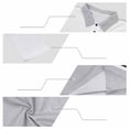 thumbnail image 4 of Mens Shirts, Men's Casual Loose Short Sleeve Golf Shirt Button Turndown Collar Comfortable Performance Top Casual Work Golf Shirts White XXXL, 4 of 8
