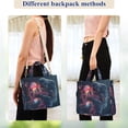 thumbnail image 4 of FORMRS Womens Corduroy Tote Bag Crossbody Shoulder Handbag with Pocket, Glowing Jellyfish, 4 of 7