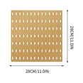 thumbnail image 2 of Usloyux Under $5 Pegboard Wall Organizer, Plastic Grid Panel for Tool Storage, No Drill Mounting with Adhesive Strips, Modular Shelf System for Garage Office, 2 of 2
