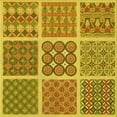 thumbnail image 1 of Ahgly Company Machine Washable Indoor Square Transitional Dark Bisque Brown Area Rugs, 5' Square, 1 of 7