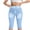 Light Blue, variant on BaoFuBaoMei Yoga Pants Women Plus Size Stretchy Capris Leggings Soft Printed Pants Summer Casual Trousers
