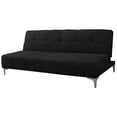 thumbnail image 4 of Sofa Cama Reclinable El Bazar Store New York Terciopelo Negro Futón 3 posiciones Sala, 4 of 7