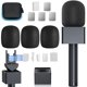 thumbnail image 1 of Manija de micrófono portátil GAHOGA para DJI Rode Wireless GO con 3 filtros antipop, 1 of 7