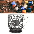 thumbnail image 4 of Soporte para Cápsulas de Café de Hierro, Cesta de Almacenamiento de Gran Capacidad, Organizador para Cafeterías de Oficina en Casa, 4 of 7