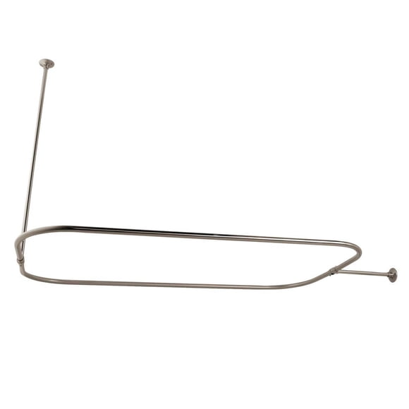 Barra de cortina de ducha Kingston Brass CC3156 rectangular de níquel