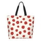 thumbnail image 1 of Fotbe Abstract Red Polka Dot Bolsa Tote Estética de Lona con Estampado para Mujer - Bolsa Reutilizable de Hombro Casual para Vacaciones, Compras, Trabajo y Gimnasio, 1 of 8
