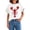 Red, variant on Women Sweater Animal Lobster Print Crew Neck Short Sleeve Breathable Knit Tops Summer Blouse Daily Wear