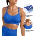 thumbnail image 3 of SHARICCA Womens Sport Bra High Impact Cross Back Workout Yoga Wireless Bra, 3 of 7