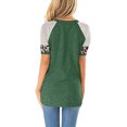 thumbnail image 4 of Keasmto Womens T Shirts Leopard Print Tunic Tops Casual Tees Short Sleeve Summer Fashion Blouses Clothes Green S, 4 of 4