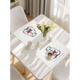 thumbnail image 5 of Groundhog Day Placemats Set of 6, Red Bow Knot Spring Placemats for Dining Table, Place Mats for Kitchen Tabletop, Waterproof Wipeable Dining Table Mats Set, 5 of 9