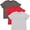 Charcoal/Red/Heather, variant on Girls' Premium Jersey Short-Sleeve T-Shirt (Pack of 3)