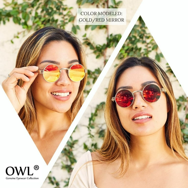 Steampunk Sunglasses Black Frame Red Lens 003 Walmart