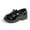 A06/Black, variant on Meckior Toddler Girls Dress Shoes Lace-Up Oxford School Uniform Flats Little Kids Wedding Loafer