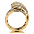 thumbnail image 3 of Natural 2ct Round Cut Diamond Prong Cluster Bridal Wedding Band Ring Anniversary Solid 14K Gold GH I1, 3 of 3