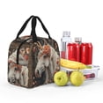 thumbnail image 4 of Pofeuu Vintage Floral White Horse Print Lunch Bag Lunch Box Large Capacity Insulated Lunch Bag for Adult, Leakproof Reusable Lunch Tote Bags for Work, 4 of 5