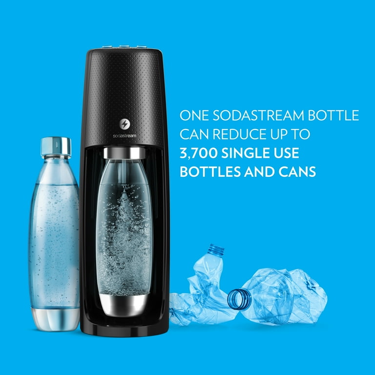 SodaStream One Touch Electric Sparkling Water Maker Kit, Black