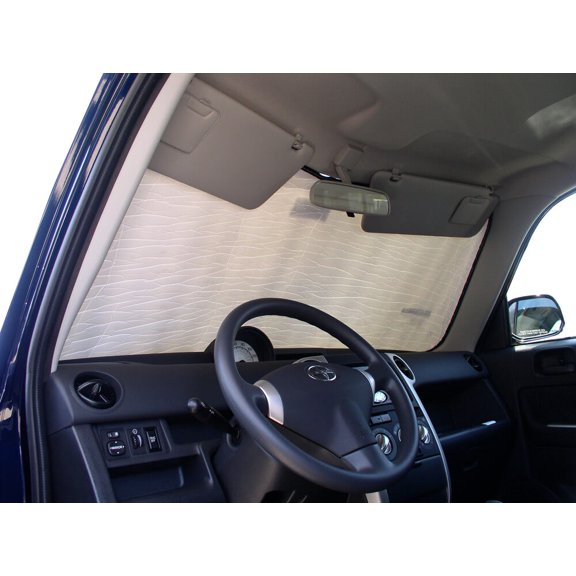 HeatShield, The Original Windshield Sun Shade, Custom-Fit for Scion xB Hatchback (5D) 2004, 2005, 2006, Silver Series