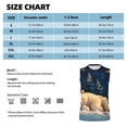 thumbnail image 4 of Picia Starry Sky Sleep White Bear mens Cotton Tank Undershirts , Moisture-wicking Ribbed Tanks, Lightweight Cotton Tank Undershirts-Small, 4 of 8