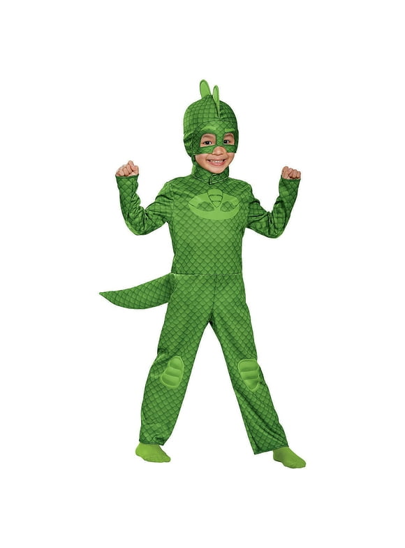 Disguise Toddler PJ Masks Gekko  Costume - Size 3T-4T