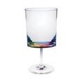thumbnail image 6 of Set of Four Clear and Rainbow Geometric Acrylic Stemmed All Purpose Wine Glasses, 6 of 9