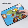 thumbnail image 5 of Pofeuu Dinosaur Riding a Motorcycle Print Laptop Carrying Case,13-15-Inch Laptop and Tablet, Sleek Design, Durable and Water-Repellent Fabric, Business Casual or School-15 inch, 5 of 8
