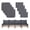 8PCS-GRAY, variant on MOLIBYME 8Pcs Outdoor Cushion Covers, Patio Cushion Slipcovers Replacement with Zipper for Outdoor Furniture, Covers Only