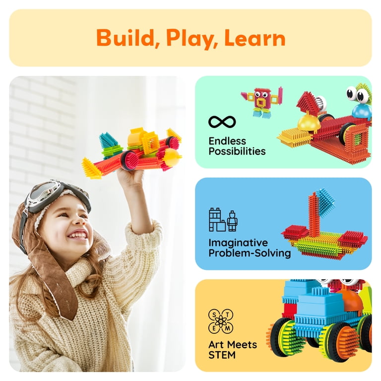 Hedgehog Bristle Blocks Building Set 112-Piece photo 4