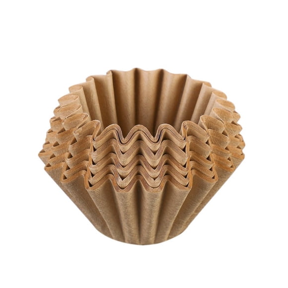 100Pcs Coffee Filters 8 to 10 Cups Size - Large Disposable Eco-Friendly Commercial Paper Basket Coffee Filter for Home, Cafes, Restaurants, and Offices Use
