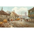 thumbnail image 3 of Ferdinand Weckbrodt 24x16 Black Modern Framed Museum Art Print Titled - The Tandel Market in Vienna, 3 of 5