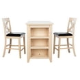 thumbnail image 2 of Safavieh Everest 24" Transitional Dining Table, Black/White Washed, 2 of 5