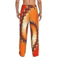 thumbnail image 3 of Balery Men'S Orange Rotating Pants,Sleepwear Pants,Pajama Pants,Pj Bottoms Drawstring And Pockets-X-Large, 3 of 9
